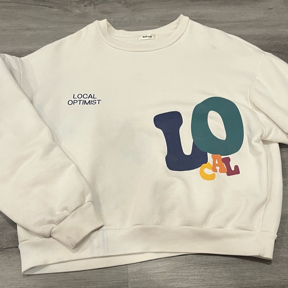 madhappy local optimist crewneck sweatshirt
